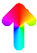 Rainbow Up Arrow